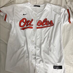 Orioles White and Orange Jersey